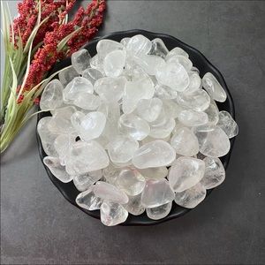 (2) Tumbled Quartz Stones